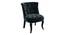 Isolde Upholstered Side Chair (Black) by Urban Ladder - Front View Design 1 - 845706