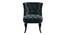 Isolde Upholstered Side Chair (Black) by Urban Ladder - Design 1 Side View - 845719