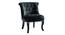 Isolde Upholstered Side Chair (Black) by Urban Ladder - Ground View Design 1 - 845733