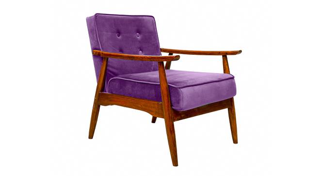 Aurora Arm Chair with Cushion (Purple) by Urban Ladder - Front View Design 1 - 845787