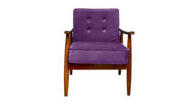 Aurora Arm Chair with Cushion (Purple) by Urban Ladder - Design 1 Side View - 845800