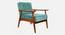 Aurora Arm Chair with Cushion (Sea Green) by Urban Ladder - Front View Design 1 - 845859