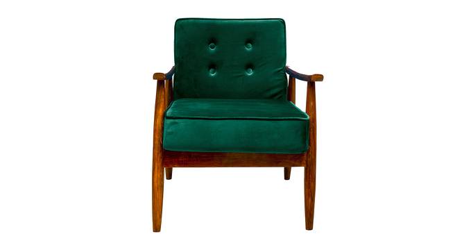 Aurora Arm Chair with Cushion (Bottle Green) by Urban Ladder - Design 1 Side View - 845865