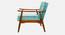 Aurora Arm Chair with Cushion (Sea Green) by Urban Ladder - Ground View Design 1 - 845872