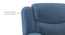 Atticus single seater swivel rock recliner in Baltic Blue Premium Chenille Fabric (One Seater, Baltic Blue) by Urban Ladder - Top Image - 845917
