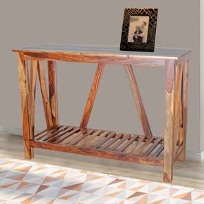 Evok Symphoney Design Attic Solid Wood Console Table in Matte Finish