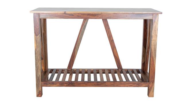 Attic Solidwood Console Table In Walnut Color (Matte Finish) by Urban Ladder - Design 1 Side View - 845985