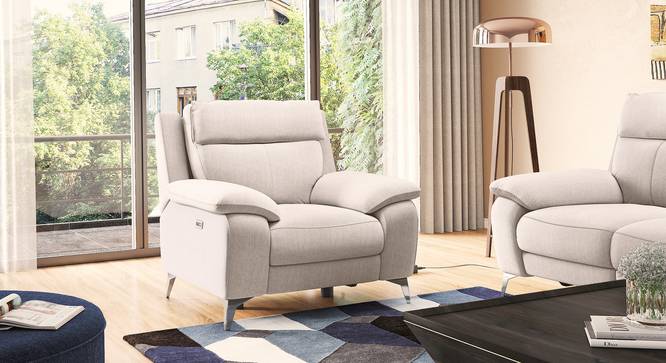 Emila Recliner (Cream, One Seater) by Urban Ladder - Full View Design 1 - 846065