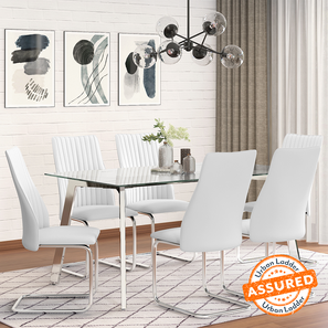 Glass dining table 6 seater cheap