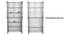 Larry Engineered Wood Display Unit (Graphgite Grey & Frosty White Finish) by Urban Ladder - Storage Image Design 1 - 846112