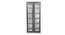 Larry Engineered Wood Display Unit (Graphgite Grey & Frosty White Finish) by Urban Ladder - Front View - 846113