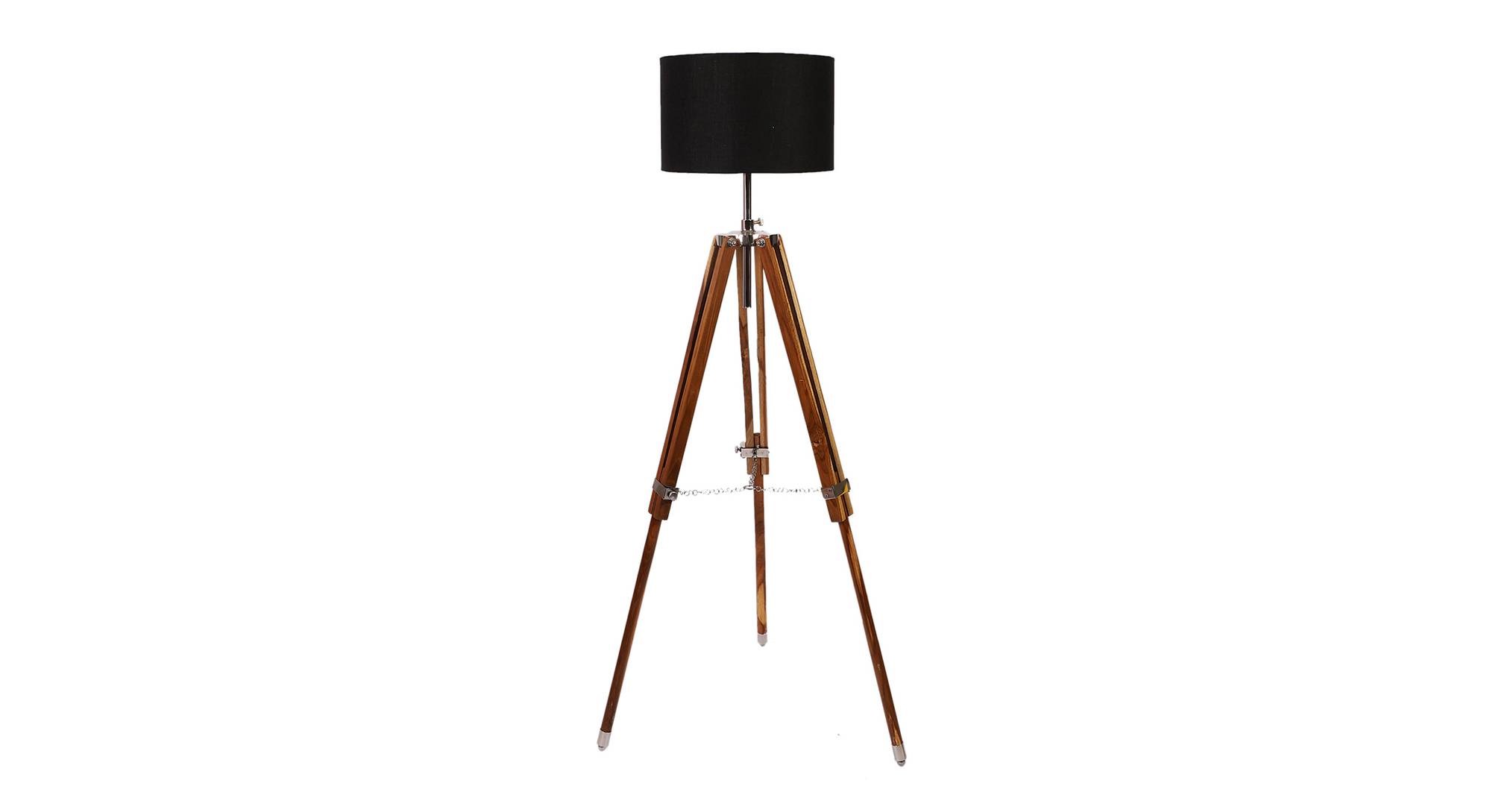 York Solid Wood Floor Lamp Urban Ladder