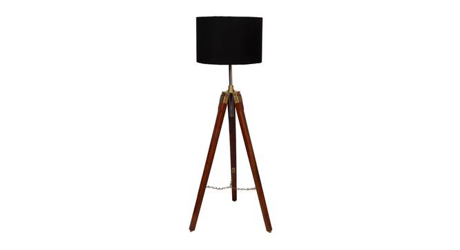 Senara Solid Wood Floor Lamp (Brown) by Urban Ladder - Front View Design 1 - 846778