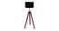 Senara Solid Wood Floor Lamp (Brown) by Urban Ladder - Front View Design 1 - 846778
