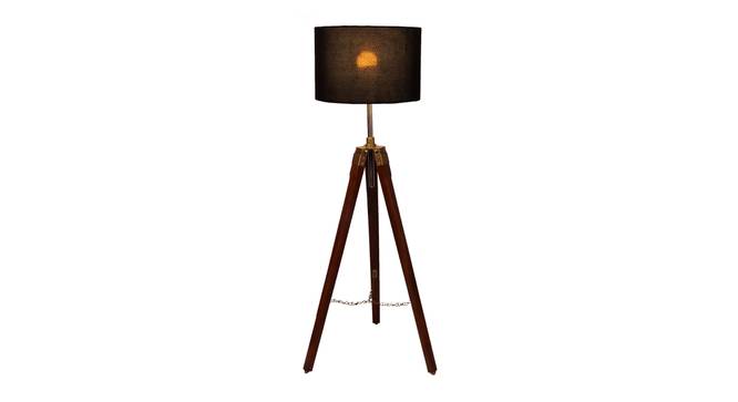 Senara Solid Wood Floor Lamp (Brown) by Urban Ladder - Design 1 Side View - 846789