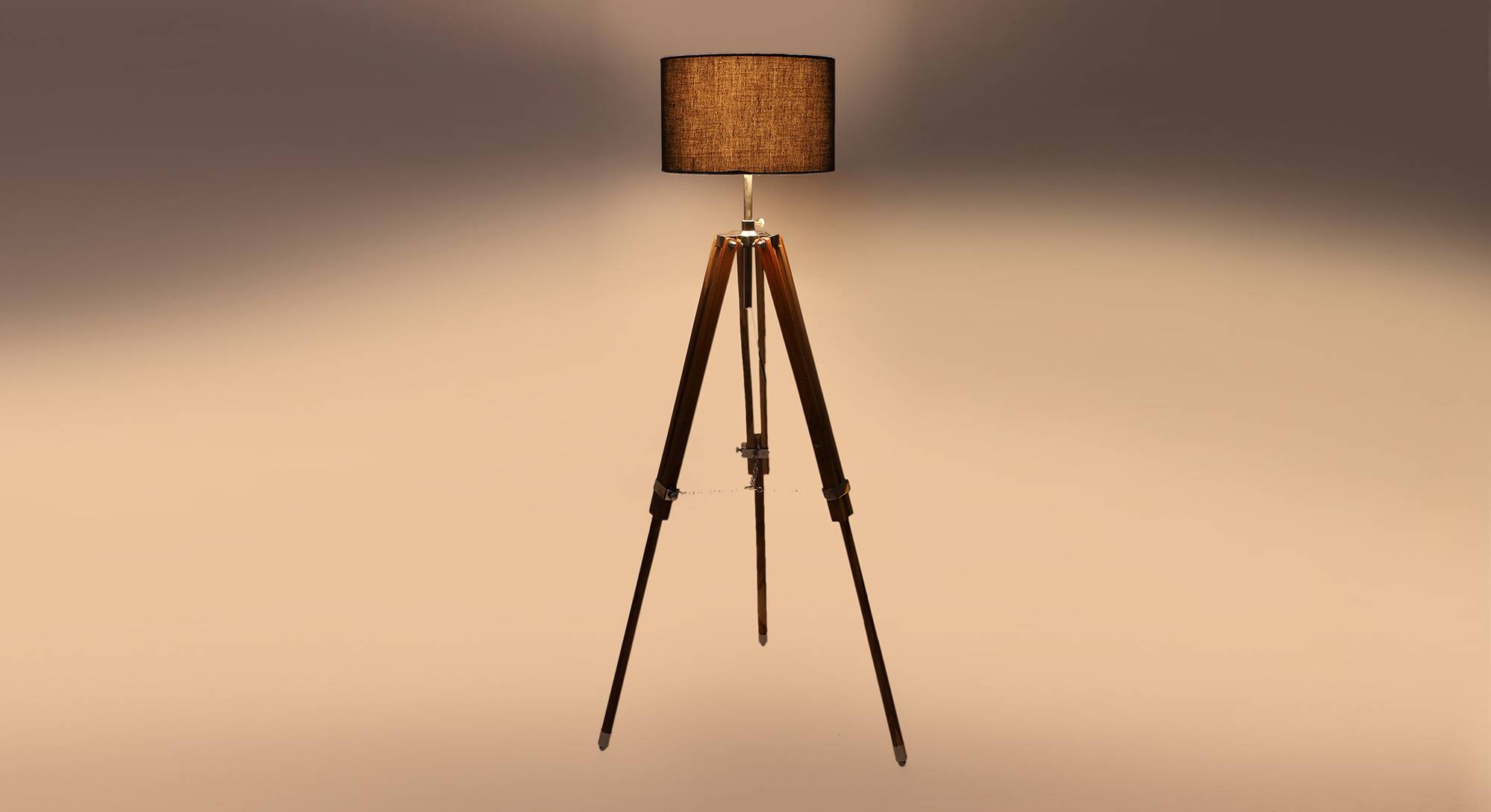 York Solid Wood Floor Lamp Urban Ladder