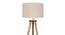 Kaze Solid Wood Floor Lamp (Grey) by Urban Ladder - Rear View Design 1 - 846815