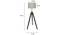 Ruldo Solid Wood Floor Lamp (Black) by Urban Ladder - Ground View Design 1 - 846823
