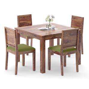 All 4 Seater Dining Table Sets Design Brighton Oribi Solid Wood 4 Seater Dining Table with Set of Chairs in Teak Finish