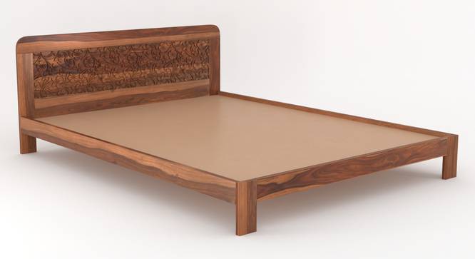 Davis Non Storage Bed in Teak Finish (Teak Finish, King Bed Size) by Urban Ladder - - 