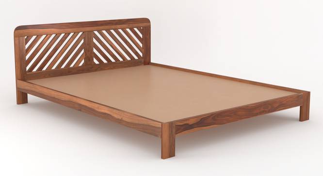Smith Non Storage Bed in Teak Finish (Teak Finish, Queen Bed Size) by Urban Ladder - - 