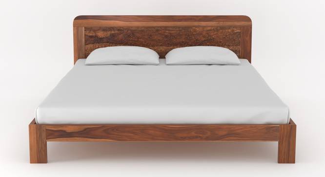 Davis Non Storage Bed in Teak Finish (Teak Finish, Queen Bed Size) by Urban Ladder - - 