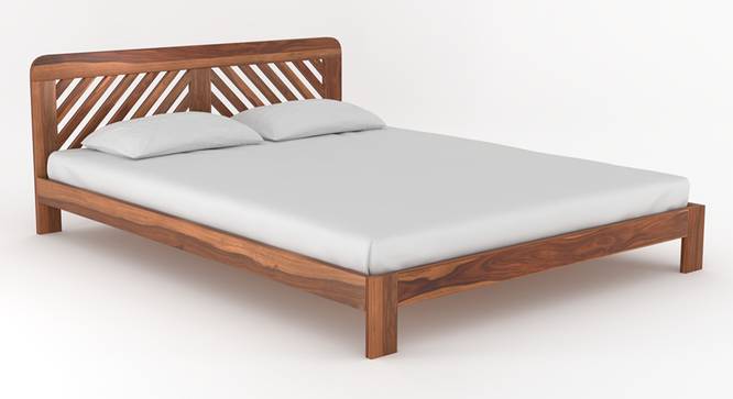 Smith Non Storage Bed in Teak Finish (Teak Finish, King Bed Size) by Urban Ladder - - 