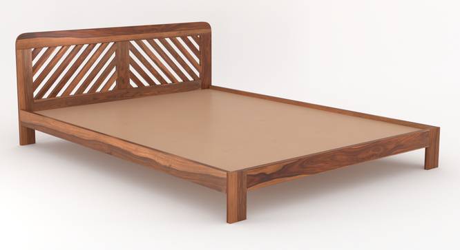Smith Non Storage Bed in Teak Finish (Teak Finish, King Bed Size) by Urban Ladder - - 