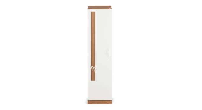 Andrie Single Door Wardrobe (Walnut & Frosty Finish) by Urban Ladder - Front View Design 1 - 846942