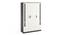 Andrie 3 Door Wardrobe with Drawer (Wenge & Frosty Finish) by Urban Ladder - Front View Design 1 - 846948