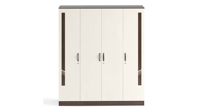 Andrie 4 Door Wardrobe with Drawer (Wenge & Frosty Finish) by Urban Ladder - Front View Design 1 - 846952