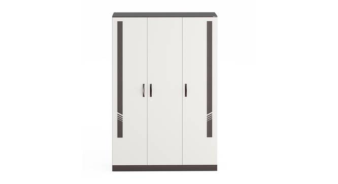Andrie 3 Door Wardrobe with Drawer (Wenge & Frosty Finish) by Urban Ladder - Design 1 Side View - 846959