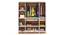 Andrie 4 Door Wardrobe with Mirror & Drawer (Walnut & Frosty Finish) by Urban Ladder - Design 1 Side View - 846960