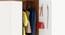 Andrie 4 Door Wardrobe with Mirror & Drawer (Walnut & Frosty Finish) by Urban Ladder - Ground View Design 1 - 846971