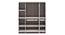 Andrie 4 Door Wardrobe with Mirror & Drawer (Wenge & Frosty Finish) by Urban Ladder - Ground View Design 1 - 846972