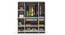 Andrie 4 Door Wardrobe with Drawer (Wenge & Frosty Finish) by Urban Ladder - Ground View Design 1 - 846974