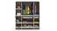 Andrie 4 Door Wardrobe with Mirror & Drawer (Wenge & Frosty Finish) by Urban Ladder - Rear View Design 1 - 846982
