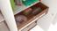 Andrie 4 Door Wardrobe with Mirror & Drawer (Walnut & Frosty Finish) by Urban Ladder - Ground View Design 1 - 846991
