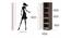Andrie Single Door Wardrobe (Wenge & Frosty Finish) by Urban Ladder - Design 1 Dimension - 846996