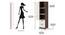 Andrie Single Door Wardrobe with Two Drawer (Wenge & Frosty Finish) by Urban Ladder - Design 1 Dimension - 847000