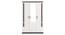Andrie 3 Door Wardrobe with Mirror and Drawer (Wenge & Frosty Finish) by Urban Ladder - Design 1 Side View - 847019