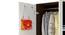 Andrie 3 Door Wardrobe with Mirror and Drawer (Wenge & Frosty Finish) by Urban Ladder - Ground View Design 1 - 847029