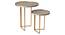 Transcendent Tinge Dark Gold Nested Table (Matte Finish) by Urban Ladder - Ground View Design 1 - 847041