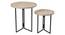 Transcendent Tinge Light Gold Nested Table (Matte Finish) by Urban Ladder - Ground View Design 1 - 847043