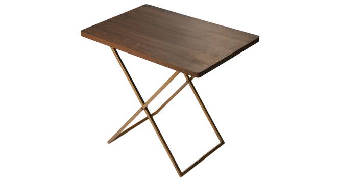 Walnut    Hues Side Table (Matte Finish) by Urban Ladder - Design 1 Side View - 847098