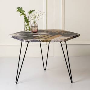 Hexagonal Engineered Wood Coffee Table in Matte Finish-image-10