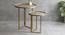 Transcendent Tinge Dark Gold Nested Table (Matte Finish) by Urban Ladder - Front View Design 1 - 847138