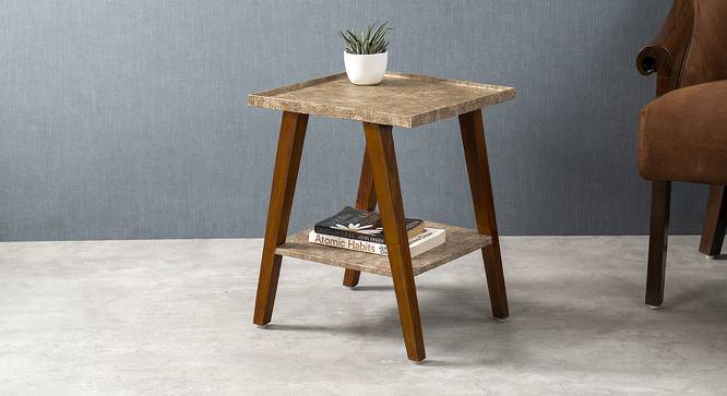 Gold Knots Side Table (Matte Finish) by Urban Ladder - Front View Design 1 - 847148