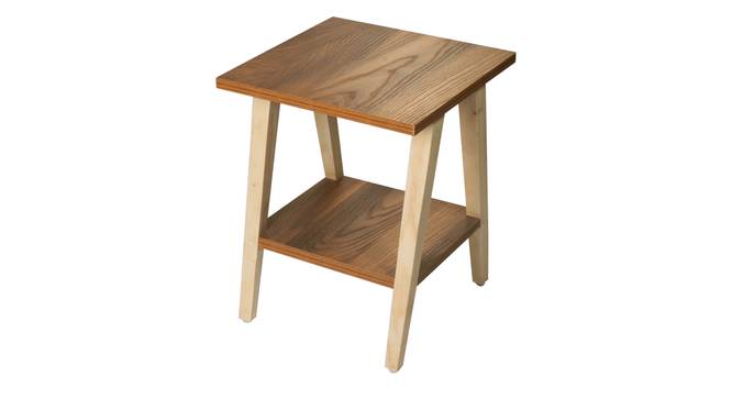 Teak Hues  Side Table (Matte Finish) by Urban Ladder - Design 1 Side View - 847190