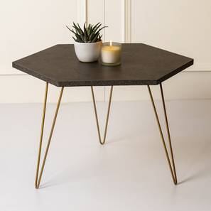 Twilight Hexagonal Engineered Wood Coffee Table in Matte Finish-image-34
